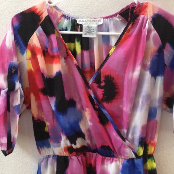 Colorful Maggy London Dress with pockets - Picture 5 of 6